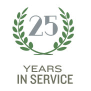 25 years in service. Most trusted brand.